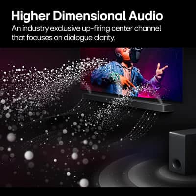 LG 9.1.5 Channel  Atmos Soundbar with Rear Speakers and Subwoofer image 3