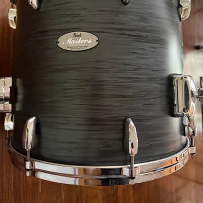 Pearl Masters Maple Gum Music City Custom 16x14 Floor tom 2021 - Matte Black Oyster #763 image 3