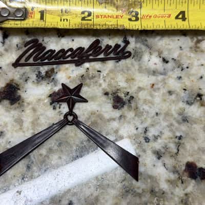 Maccaferri Headstock or Body Logo Emblem New Old Stock image 5