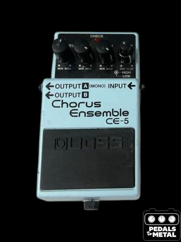 Boss CE-5(a) Chorus Ensemble (Dark Gray Label) 2001 - Present - Blue - X18308 image 1