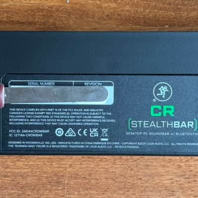 Mackie CR StealthBar Desktop Bluetooth Soundbar 2021 image 5