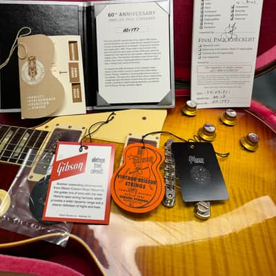 Gibson Custom Shop 60th Anniversary '60 Les Paul Standard Reissue V2 #001797 2020 - Tomato Soup Burst image 14