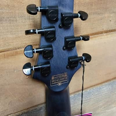 Schecter Guitar Research Omen Elite-7 - See-Thru Blue Burst image 10