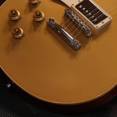 2012 Gibson Les Paul Custom Shop Standard 1957 Reissue Lefty Electric Guitar Gold + COA OHSC image 5