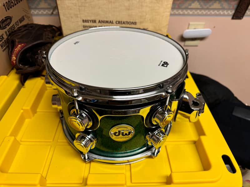 DW Collectors Maple VLT 10x7 Rack Tom 2024 - Green Glass image 1