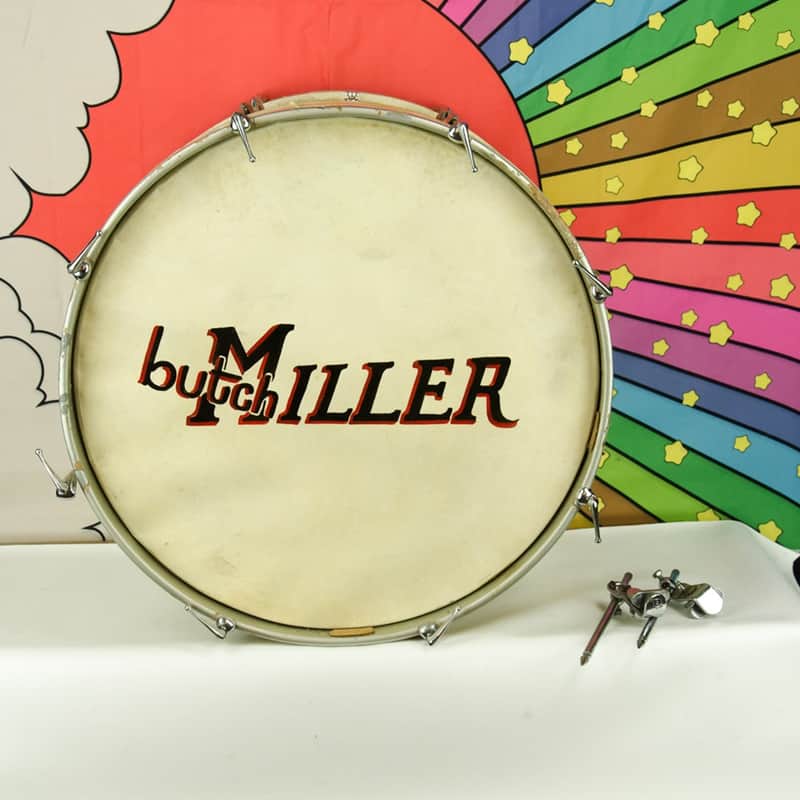 1960's Premier Bass Drum, White Marine Pearl, Pre-International Metric  Size image 1