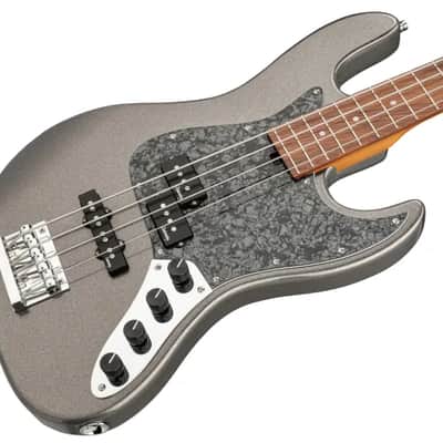 Sadowsky MetroExpress 21-Fret Hybrid P/J Bass, Morado Fingerboard, 4-String - Solid Silver Metallic High Polish image 1