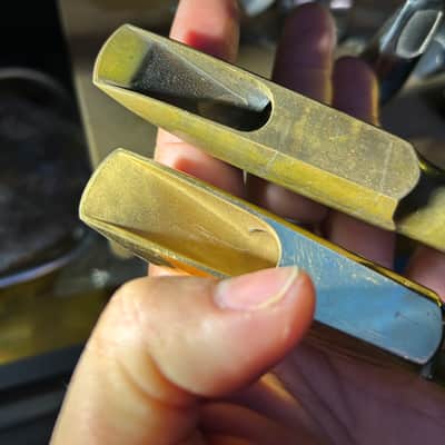 Lebayle S8 and Vandoren T55 tenor mouthpieces both for sale - Lacquered and unlacquered image 4