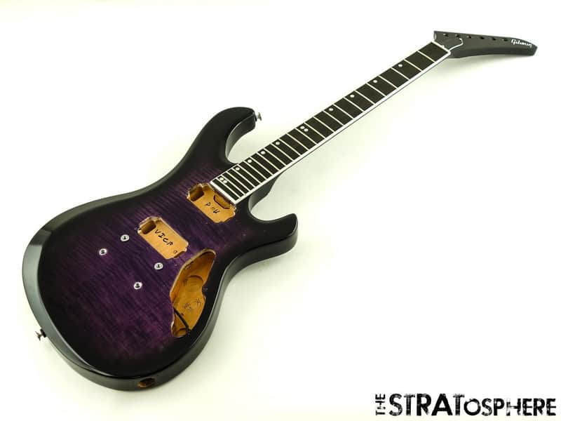 USED Gibson USA Victory Model BODY & NECK Mahogany American Dark Purple Burst image 1