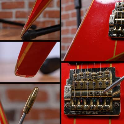 Jackson USA Custom Shop RR1 Rhoads Red w/ Gold Pinstripes 1985 w/Hard Shell Case image 17