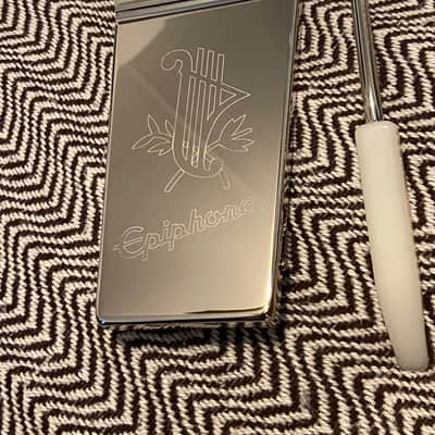 YES! Engraved Epiphone Long Maestro Nickel Vibrola Vibrato Lyre Tailpiece Tremolo fits SG, Firebird, ES Dot Guitars image 2