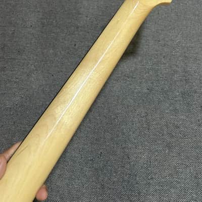 New Maple 22 Fret 27 inch Baritone guitar Neck Gloss 42 mm Nut image 3