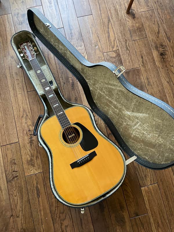Vintage 1980s Morris TF-801 Acoustic Dreadnaught Guitar D45 MIJ