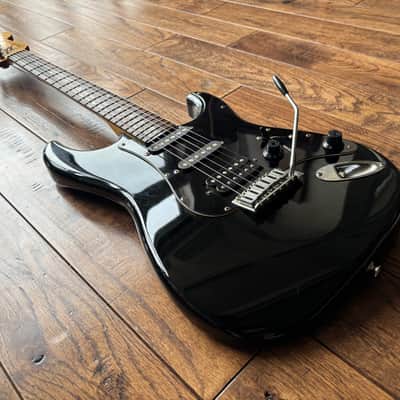 1980s Fender STM-60 Stratocaster Black HSS 'E' Serial Shreddy Electric Guitar MIJ Japan Fujigen Factory image 5