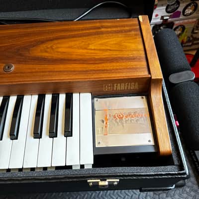 Farfisa Syntorchestra 37-Key String Synthesizer (Rare Brown Wood Version) SERVICED + hard case image 4