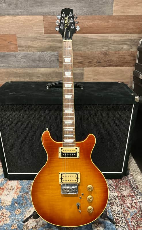 Hamer Sunburst guitar Vintage 1978 Made in USA DImarzio's w/mods. + Hard Case image 1