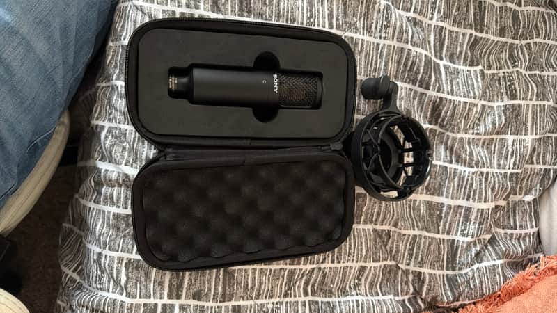 Sony C80 Large Diaphragm Cardioid Condenser Microphone 2022 - Present - Black image 1
