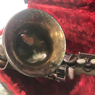 Martin Handcraft Curved Bb Soprano Saxophone Rare! 1926 - Silver Plate image 3