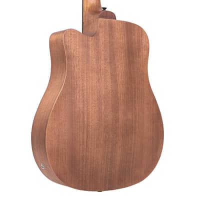 Gold Tone M-Bass25/FL Micro 25" Scale Fretless Acoustic/Electric Bass  - Natural image 8