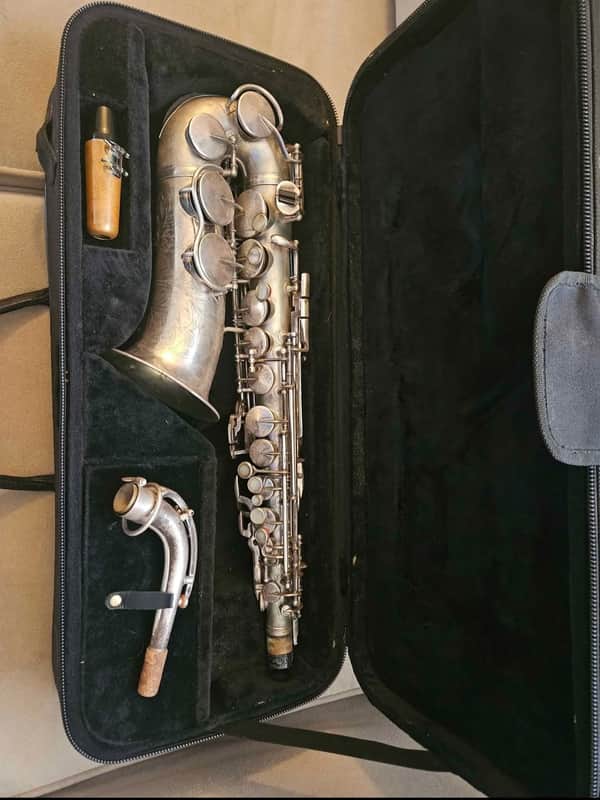 King Zephyr Alto Saxophone 1940 - Silver image 1