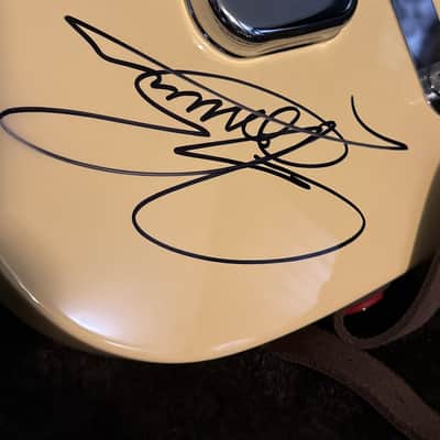 Signed by Joe Bonamassa-Fender American Performer Telecaster Hum with Maple Fretboard 2018 - Present - Vintage White image 2