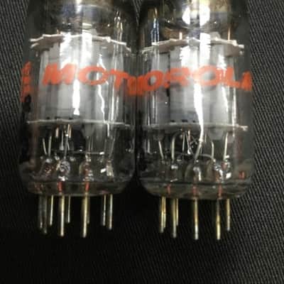 Matched PAIR MOTOROLA 12AU7A AUDIO AMPLIFIER VACUUM TUBES TESTED VINTAGE 4.5290 image 1