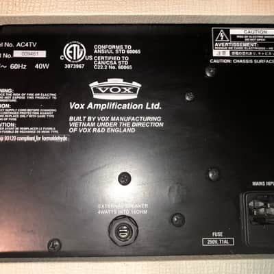Vox AC4TV 4-Watt 1x10" Guitar Combo 2009 - Tan image 5