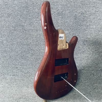 Brown 5 String Bass Basswood Body DIY Project image 2