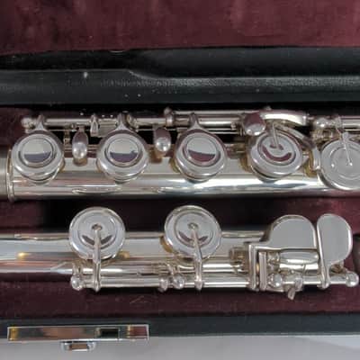 Yamaha yfl-517 solid silver headjoint AM cut image 2