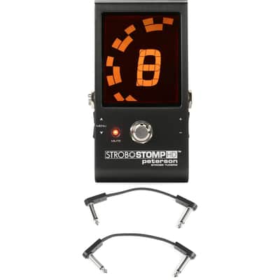 Peterson StroboStomp HD Pedal Tuner with 3 Patch Cables image 1
