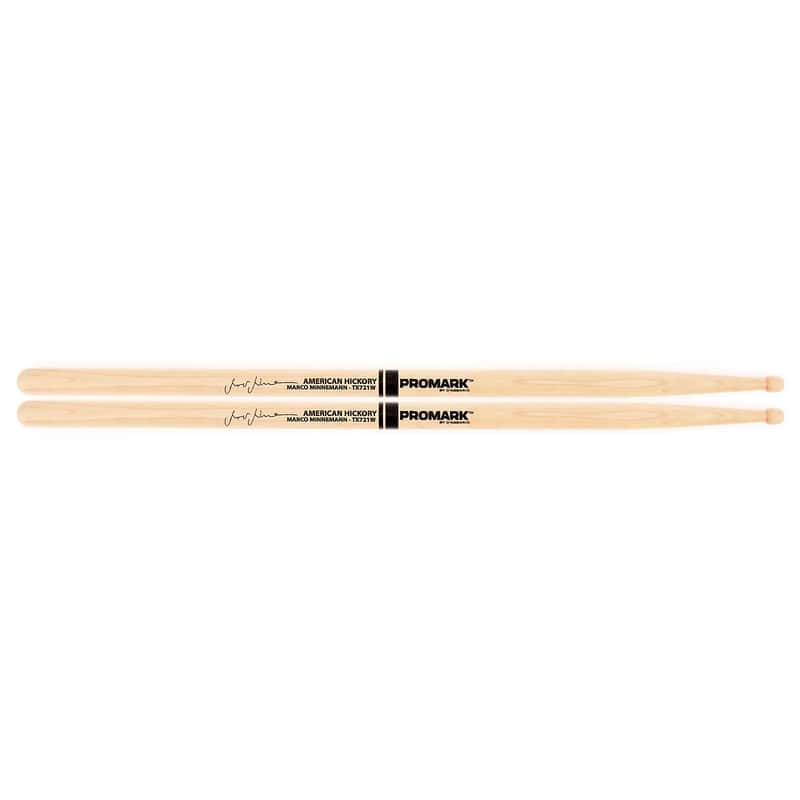 Pro-Mark TX721W Hickory 721 Marco Minnemann Wood Tip Drum Sticks image 1