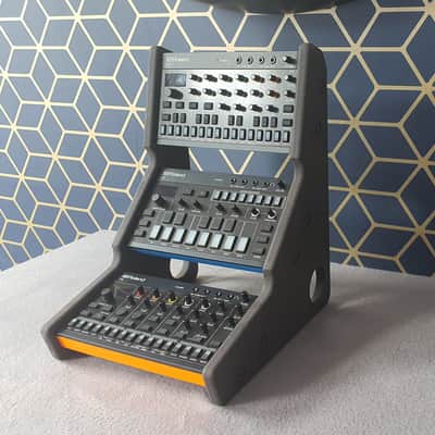 Roland Aira Compact S1 J6 T8 E4 - Black Valchromat Triple Stand from Synths And Wood image 4