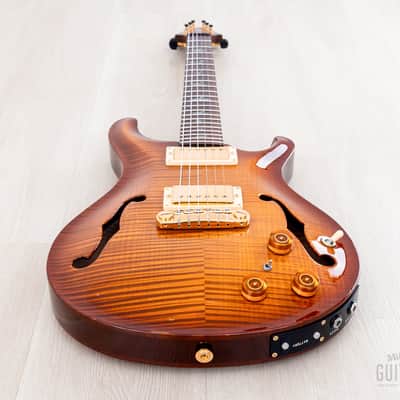 2004 Paul Reed Smith Hollowbody II Piezo Artist Package Violin Amber Burst w/ Case, Tags image 11