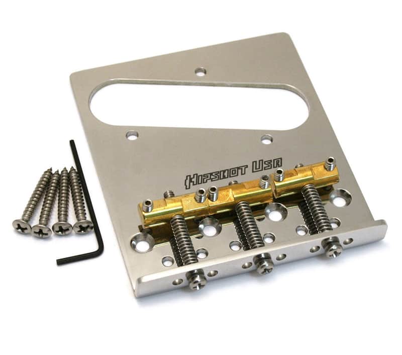 Hipshot Telecaster 3-Saddle Retrofit Bridge - 4-Hole Mount image 1