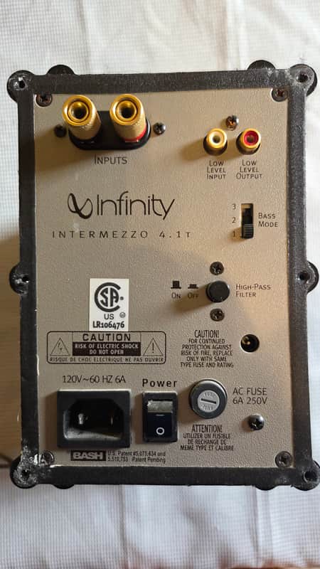 Infinity Intermezzo 4.1t tower speaker OEM replacement amplifier tested image 1