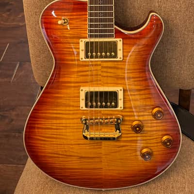 Knaggs Kenai T1 Flame Curly Maple top Dark Cherry Burst 2023 - Dark Cherry Burst image 2