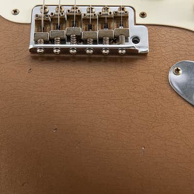 Used Fender Custom Shop '57 Reissue Stratocaster Firemist Gold Journeyman Relic image 6