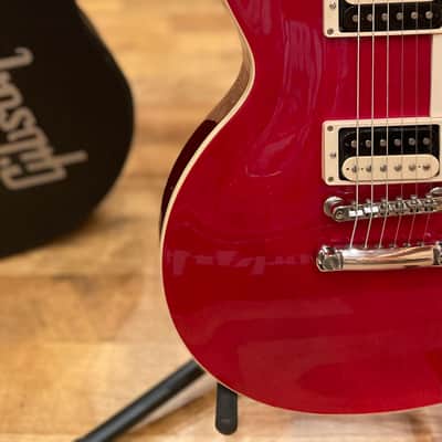 2021 Gibson Les Paul Classic HH Electric Guitar in Transparent Red w/ Gibson OHSC image 9