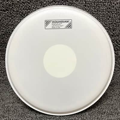 NOS Aquarian 8" Focus X Power Dot Coated White Drum Head TCFXPD8 image 4