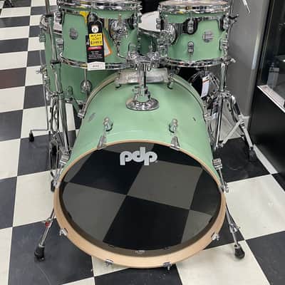 PDP Concept Maple 5-Piece Drum Kit With Stands Current - Mint Green image 1