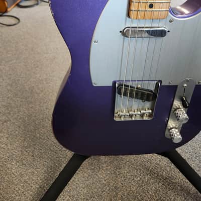 Used 2018 Fender Limited Edition Road Worn '50s Telecaster - Purple Metallic with Fender Deluxe Padded Gigbag image 4