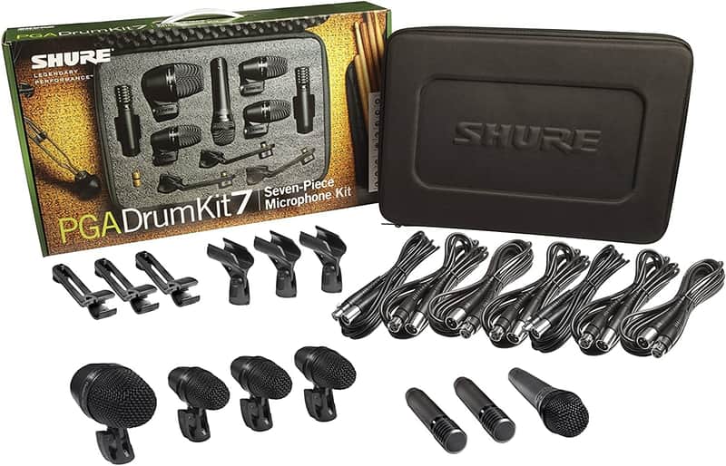 Shure PGADRUMKIT7 7pc Drum Microphone Kit - Black image 1