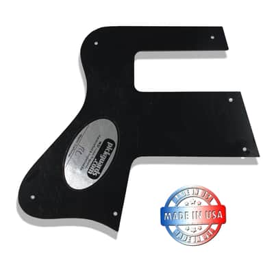 5 ply Black/Cream WIDE BEVEL Pickguard for Gibson Les Paul Special Double Cut Reissue & VOS image 4