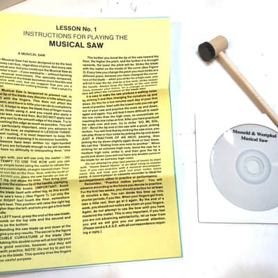 Electric musical saw tenor singing saw with case bow and instructions The Electric Mayhem.  2021 Wood image 4
