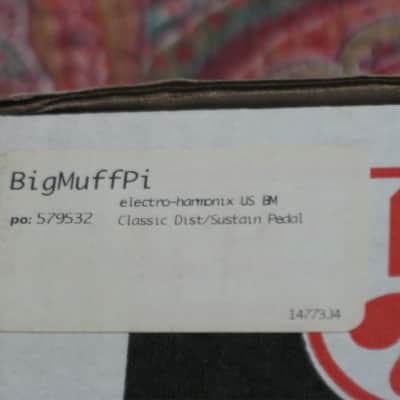 lightly handled - mostly very clean Electro Harmonix EMPTY CARDBOARD BOX and printout copy of Owner's Instructions ONLY for USA Big Muff Reissue (NO Pedal, NO original paperwork) image 15