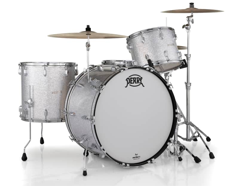 Pearl *Pre-Order* President Series Deluxe 24x14", 14x10", 16x16" #450 Silver Sparkle Wrap Kit Drums Shell Pack | Custom Listing | Authorized Dealer image 1
