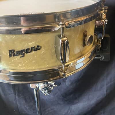 Paul "Jamo" Jamieson's Rogers - 5x14" PowerTone Model White Marine Pearl Snare Drum 1965 image 3
