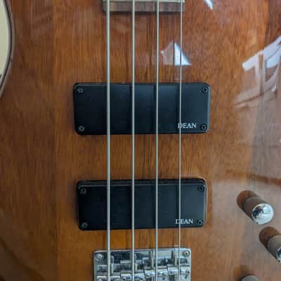 Dean Edge 1 4-String Bass Guitar 2010s - Trans Amber image 11