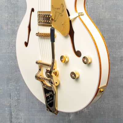Gretsch Falcon Center Block LTD with String-Thru Bigsby and Gold Hardware Vintage White image 5