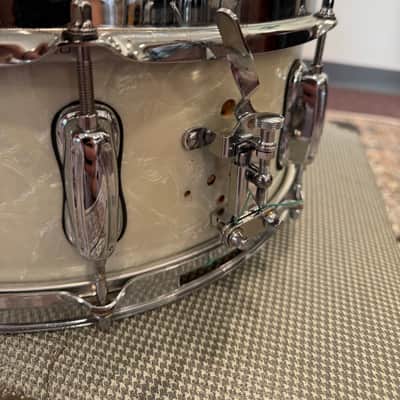 Slingerland Student Snare 50s 14x5.5 - White Marine Pearl image 5